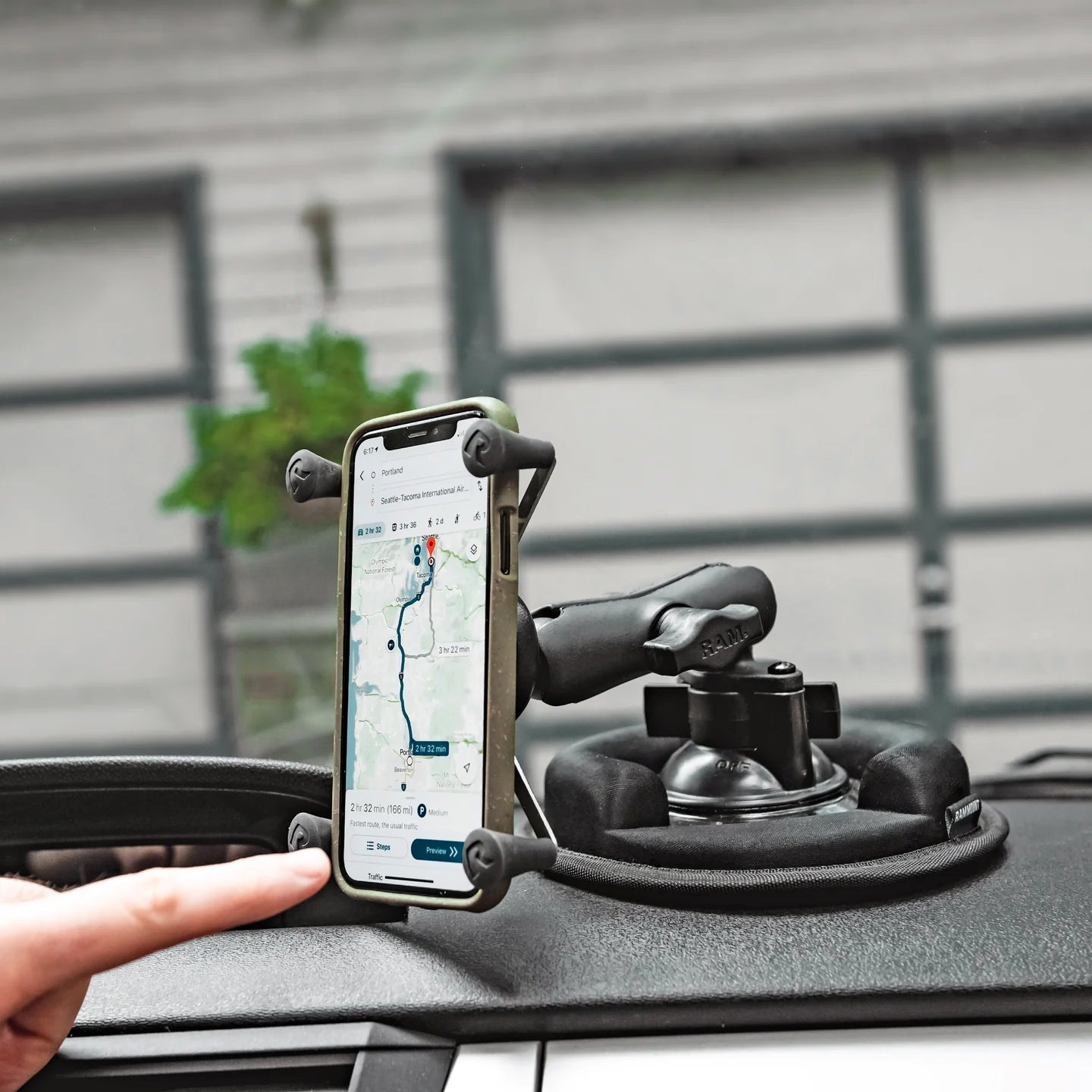 RAM® Twist-Lock™ Suction Cup Base with Ball ram mount