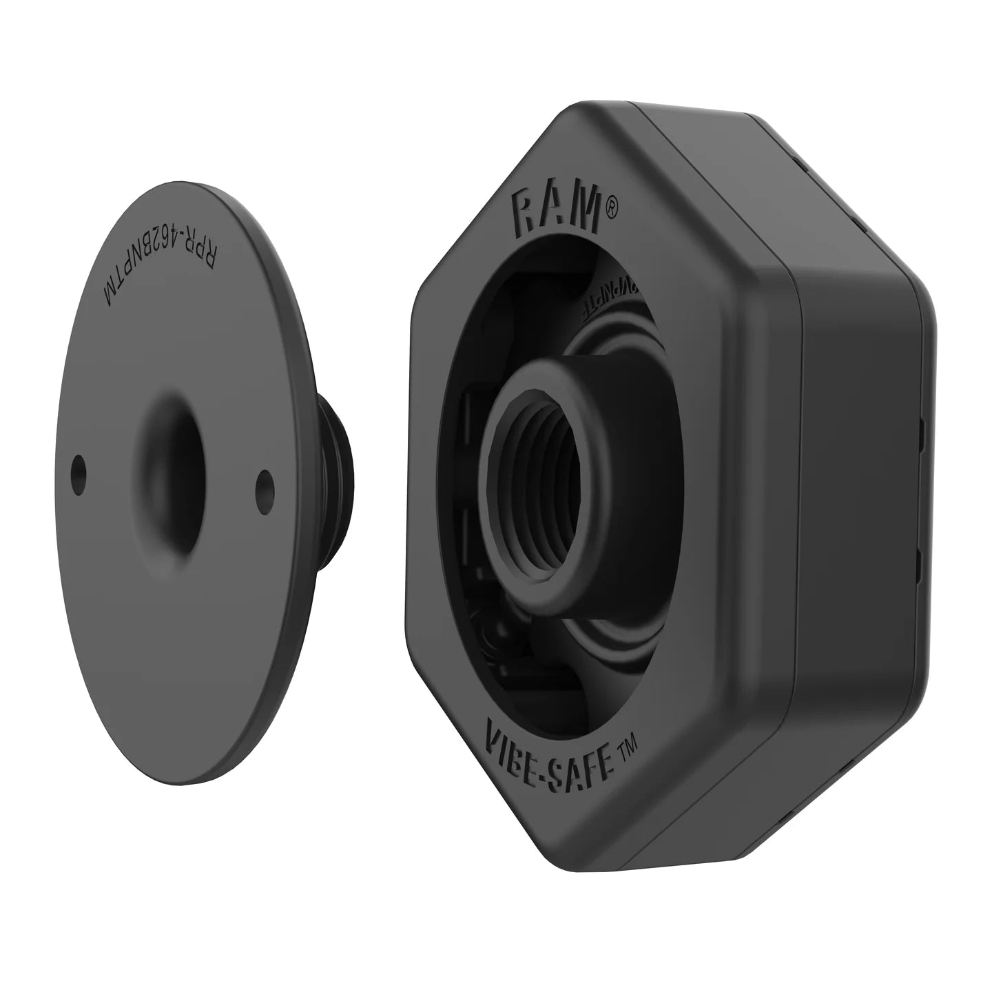 RAM® Vibe-Safe™ with NPT Adapter for 2-Hole Holders ram mount