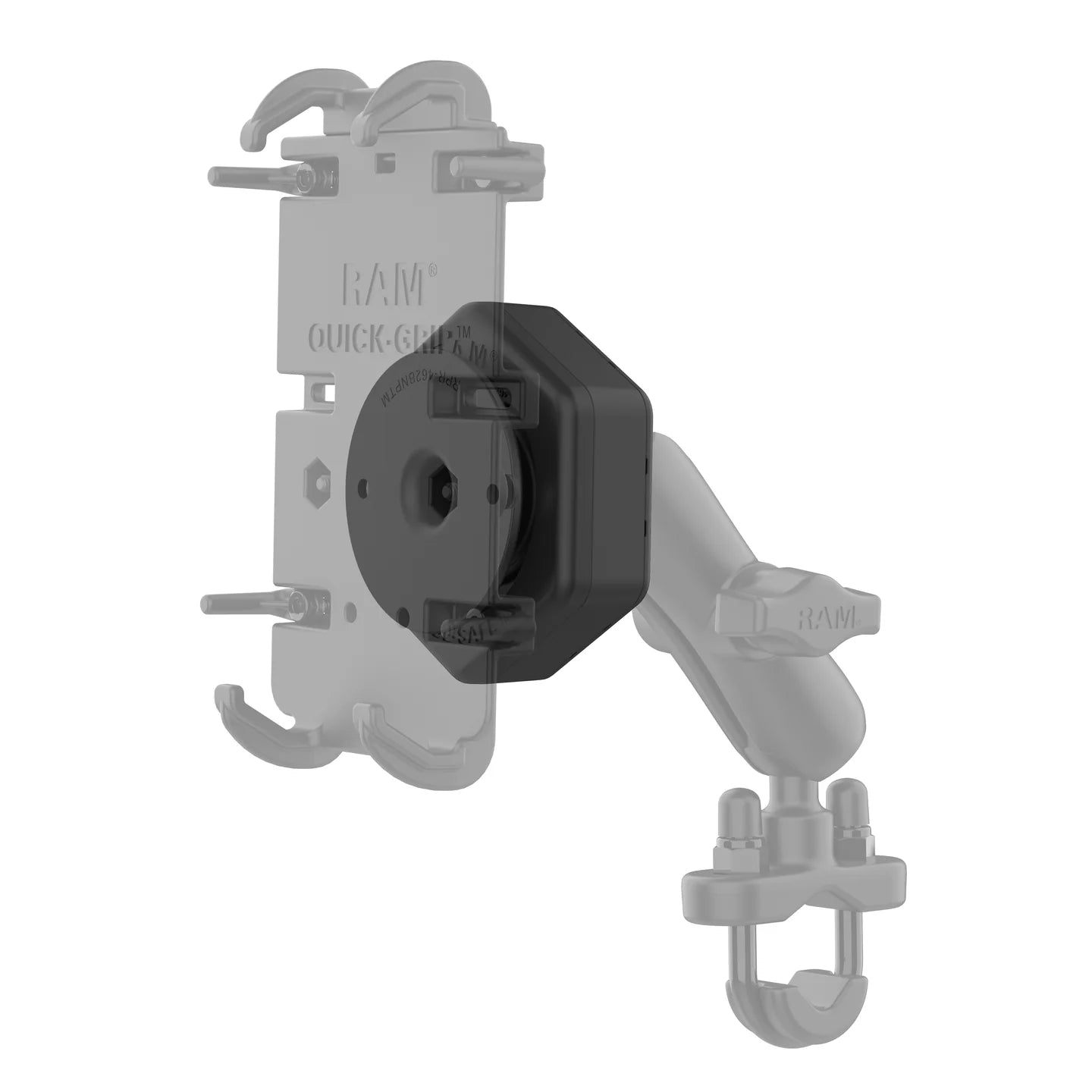 RAM® Vibe-Safe™ with NPT Adapter for 2-Hole Holders ram mount