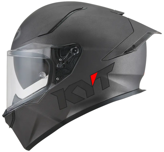 KYT R2R PRO PLAIN MATT GUN METAL KYT HELMET