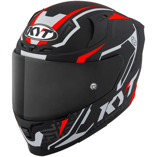 KYT Striker #02 Helmet (Matt Black Red) Pathpavers