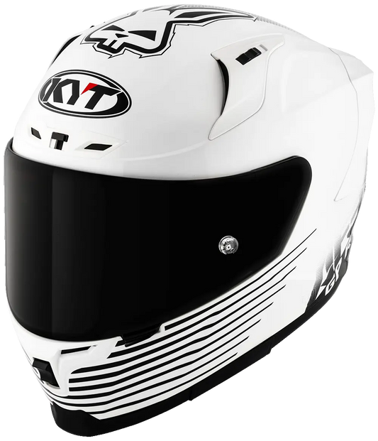 KYT Striker AF37 Livery White Black Helmet Pathpavers