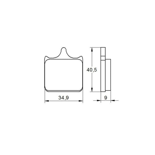 Accossato Brake Pads Kit For Motorcycle, AGPA55ST Accossato