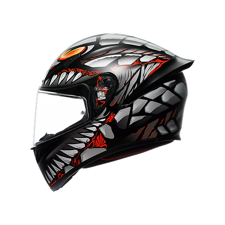 AGV K1 S HELMET - LYZARD BLACK/GREY/RED (ISI & ECE2206)Â