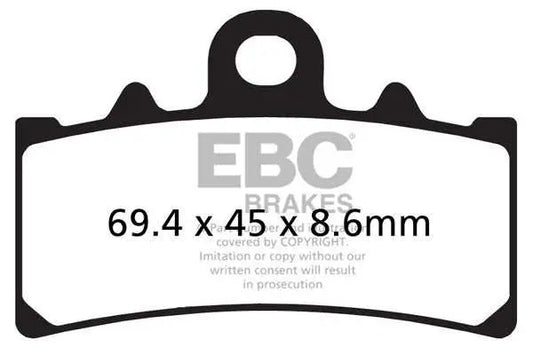 EBC Brake pad- FA606HH Fully Sintered - EBC (Front) - Pathpavers
