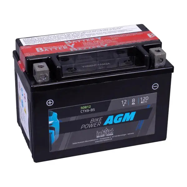 IntAct AGM YTX9-BS- Motorcycle Battery