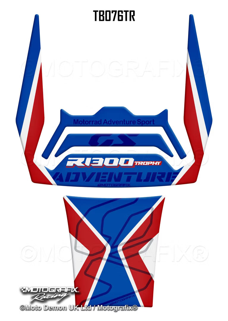 Motografix Motorcycle Tank Pad Protector for BMW R1300GS Adventure Trophy 2024 - 2025Â