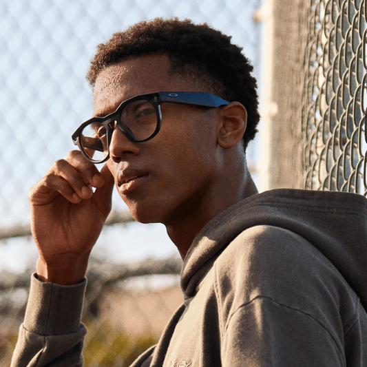 Oakley Meta HSTN Clear Lenses, Black Frame