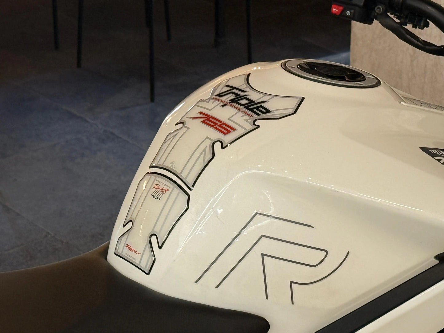 Triumph Street Triple 765 R- 2023 White (U.P Registered for Sale) Pathpavers Garage