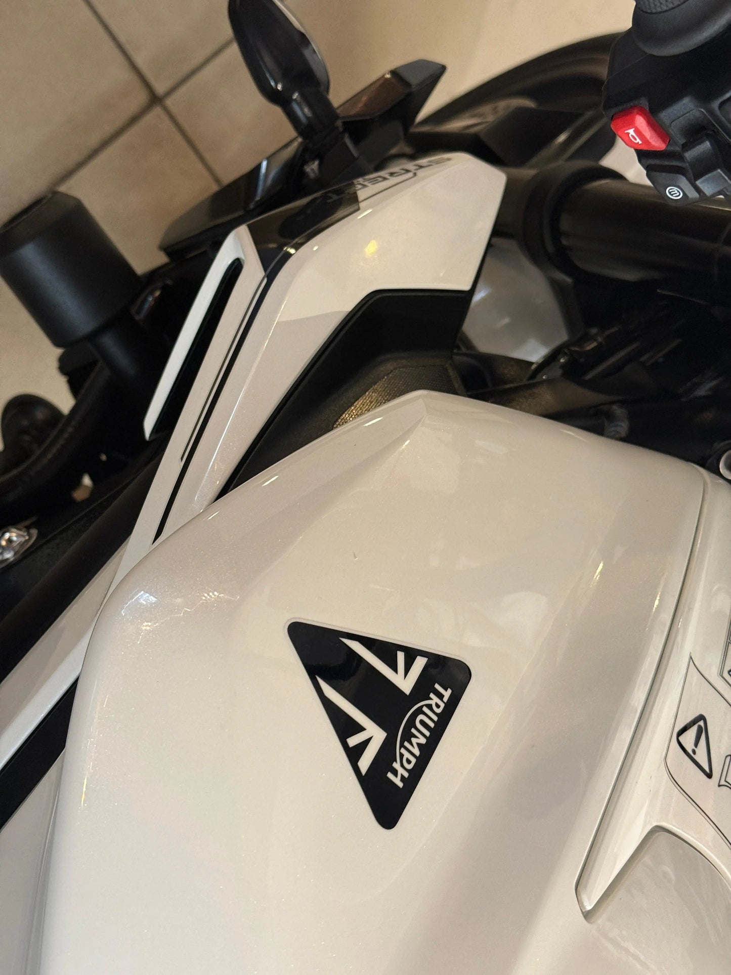 Triumph Street Triple 765 R- 2023 White (U.P Registered for Sale) Pathpavers Garage