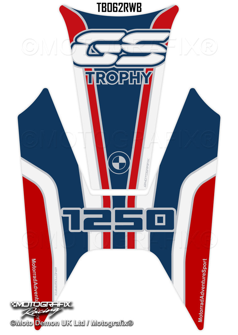 MotoGrafix Tank Pad For BMW R1250GS Trophy (2022-23) Motografix