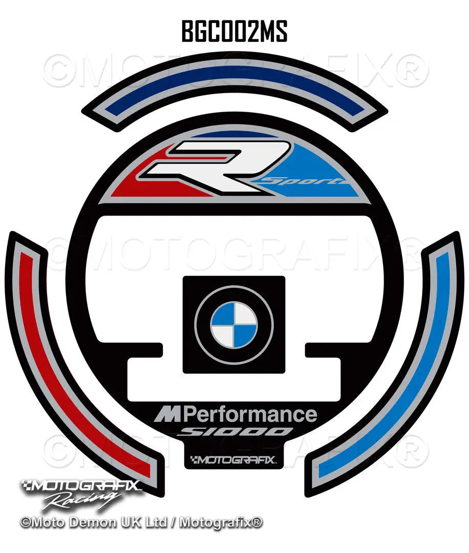 Motografix 3D Gel Petrol Gas Cap Cover Protector For BMW S1000R 2021-22 Motografix