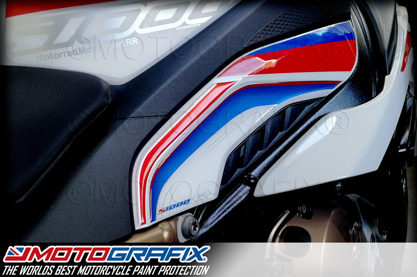 MotoGrafix Lower Knee Section Gel Paint Protector For BMW S1000RR (2019-22) Motografix