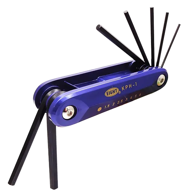 EIGHT KNIFE TYPE HEX KEY WRENCH 7-PIECE PLASTIC tool kit - Pathpavers