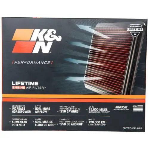 K&N Replacement Air Filter For Kawasaki Ninja H2 / H2 SX / H2 SX SE