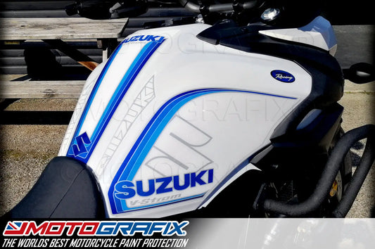 Motografix Knee Tank Paint Protector Gel Protection Suzuki V-Strom 650 XT (2017-21)
