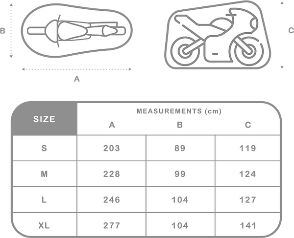 Byke'it Waterproof Motorcycle Cover Byke'it