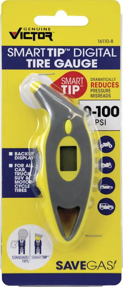 Victor SmartTip 0-100 PSI Digital Tire Gauge