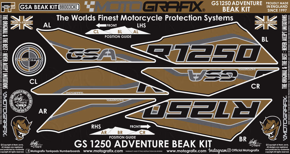 Motografix Beak Paint Protector BMW R1250GS Adventure (2019-20) Motografix