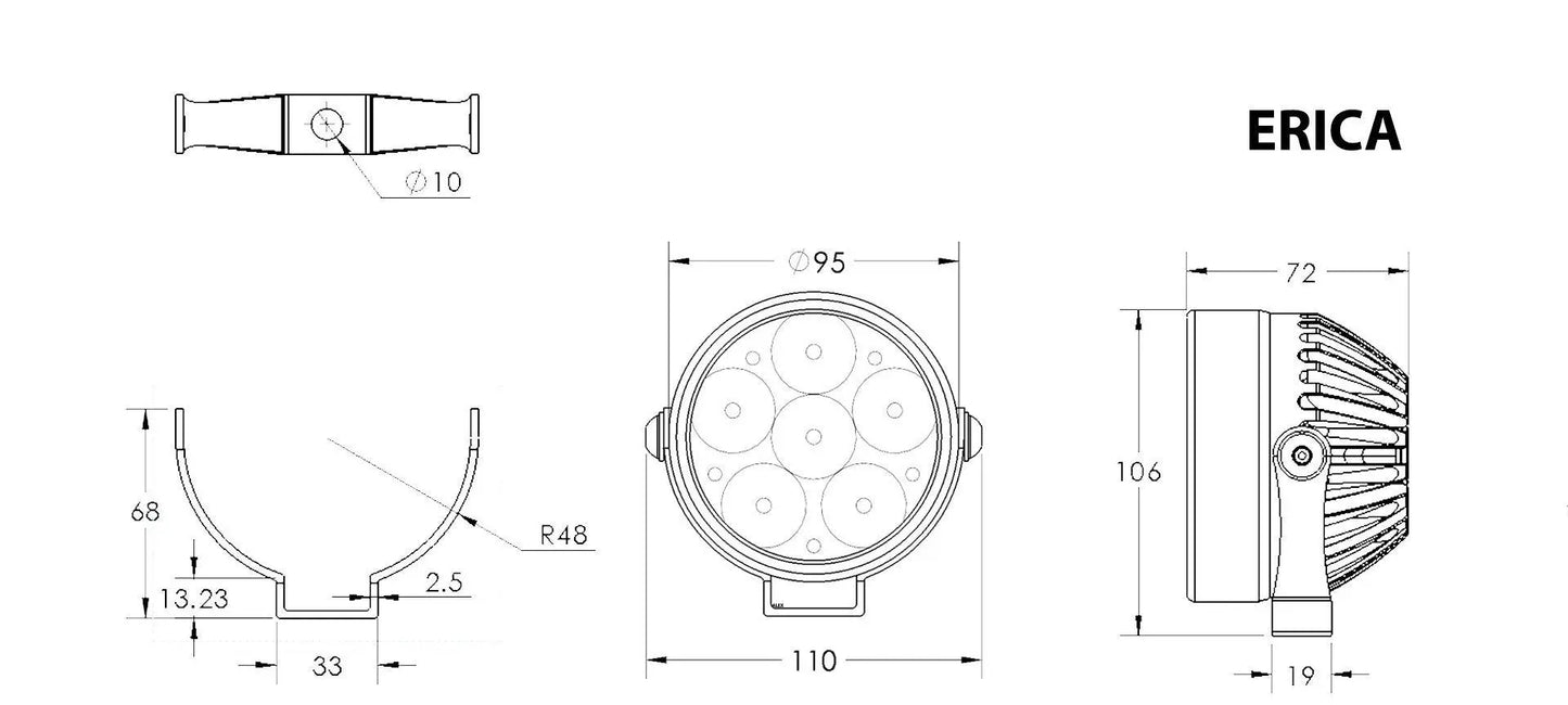 LED Light - Clearwater Erica: E-25 Universal LED Light Kit