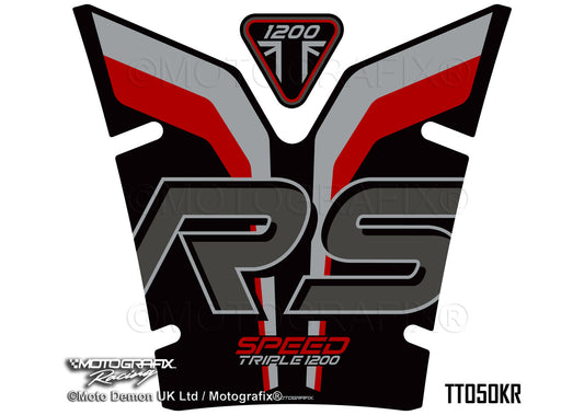 Motografix 3D Gel Tank Pad Protector For Triumph Speed Triple 1200 RS (2021+) Motografix