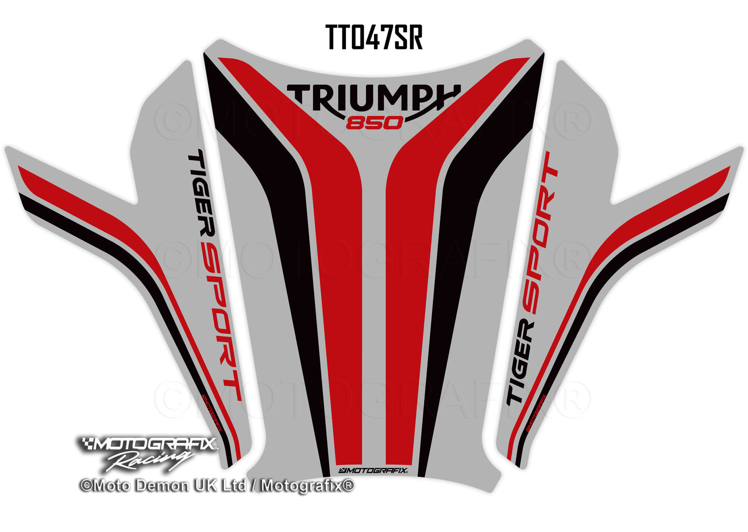 Motografix 3D Gel Tank Pad Protector For Triumph Tiger 850 Sport (2021+) Motografix