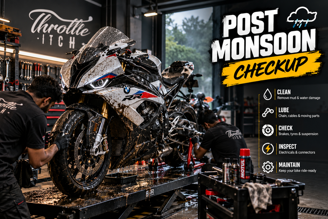 Post-Monsoon Motorcycle Service: The 10-Point Checklist for Delhi NCR Riders