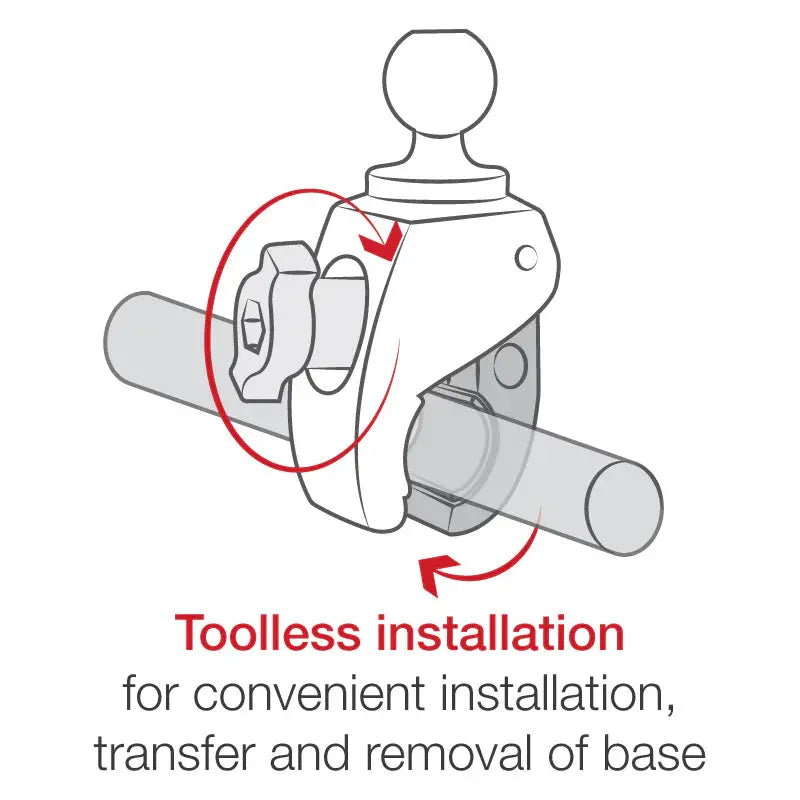 RAM® Tough-Claw™ Small Clamp Base with Ball Ram Mount