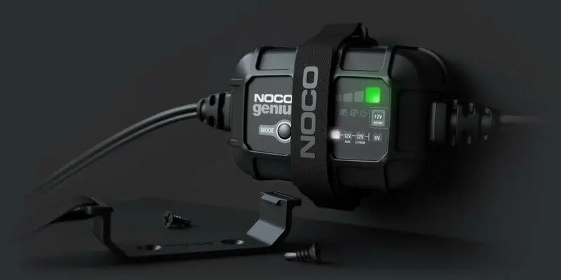 NOCO Genius2 Smart Battery Charger Clamps with Integrated Eyelets 6/12V 2A NOCO