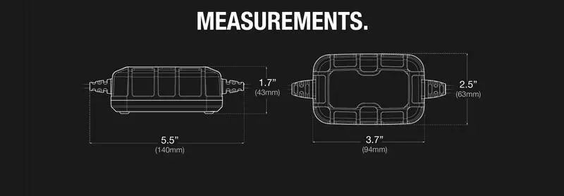 NOCO Genius2 Smart Battery Charger Clamps with Integrated Eyelets 6/12V 2A NOCO
