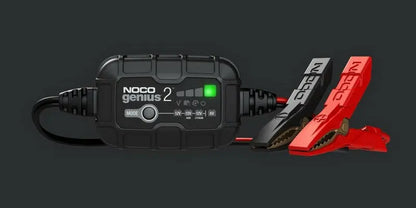 NOCO Genius2 Smart Battery Charger Clamps with Integrated Eyelets 6/12V 2A NOCO