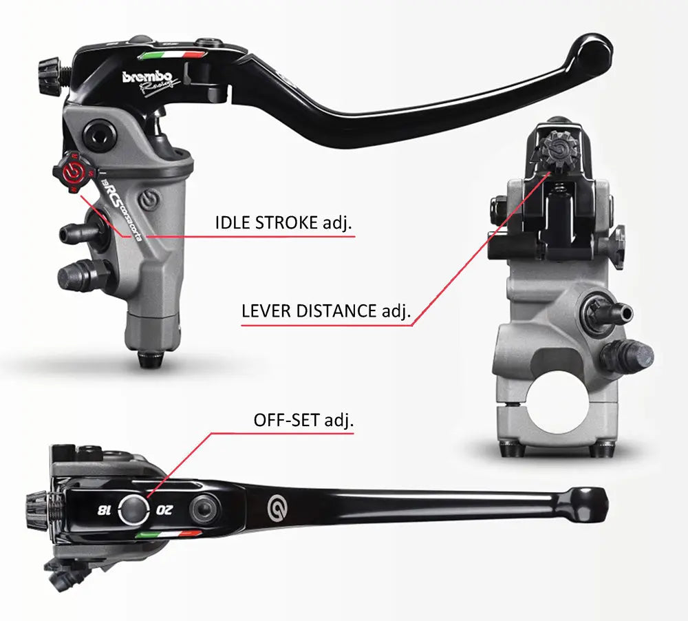 Brembo Radial Brake Master Cylinder Brembo 19RCS CORSA CORTA Brembo