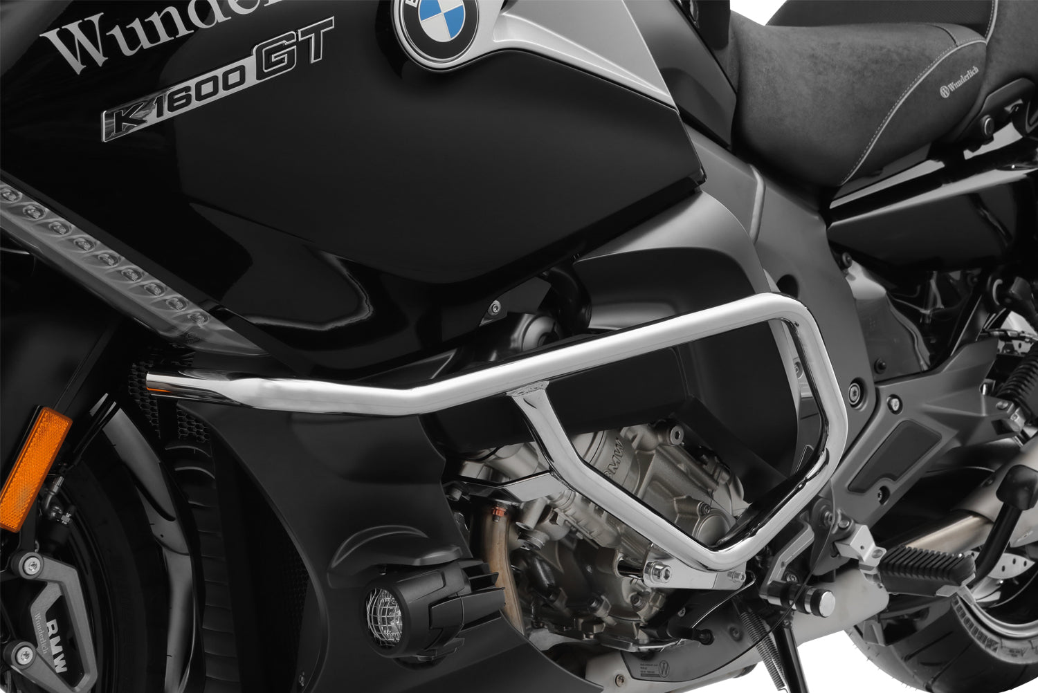 Wunderlich Engine Protection Bar Set For BMW K1600B / GT / GTL (Black) Wunderlich