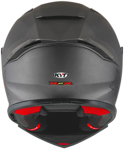 KYT R2R PRO PLAIN MATT GUN METAL KYT HELMET