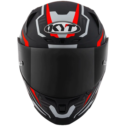 KYT Striker #02 Helmet (Matt Black Red) Pathpavers