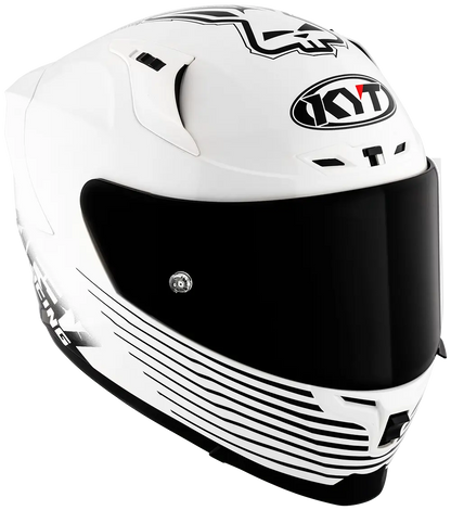 KYT Striker AF37 Livery White Black Helmet Pathpavers