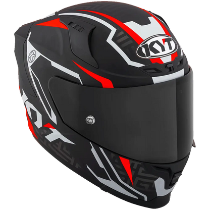 KYT Striker #02 Helmet (Matt Black Red) Pathpavers