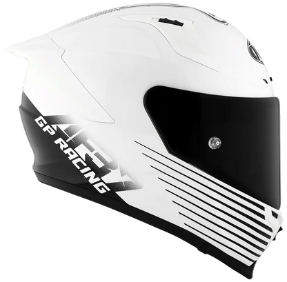 KYT Striker AF37 Livery White Black Helmet Pathpavers