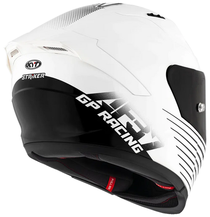 KYT Striker AF37 Livery White Black Helmet Pathpavers