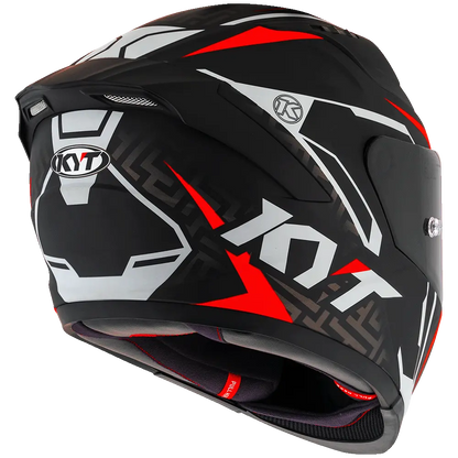 KYT Striker #02 Helmet (Matt Black Red) Pathpavers