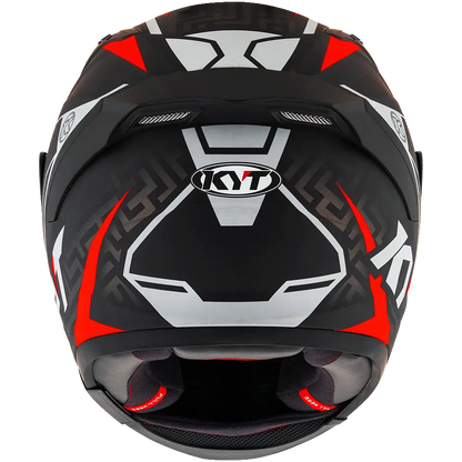 KYT Striker #02 Helmet (Matt Black Red) Pathpavers
