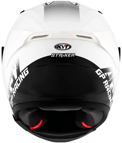 KYT Striker AF37 Livery White Black Helmet Pathpavers