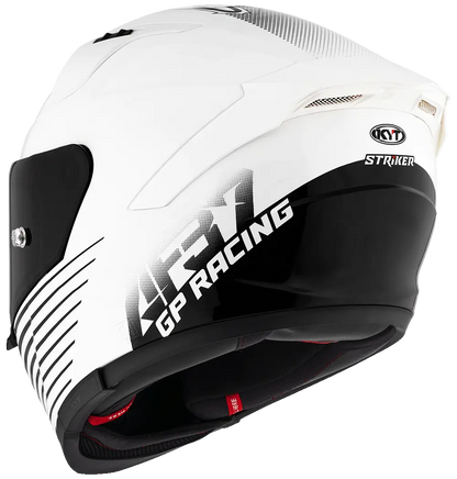 KYT Striker AF37 Livery White Black Helmet Pathpavers