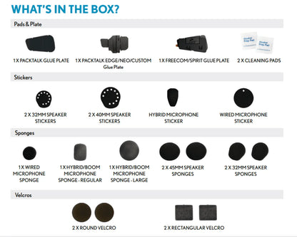Cardo Refreshment Kit - Packtalk / Freecom-X / Spirit Series Cardo