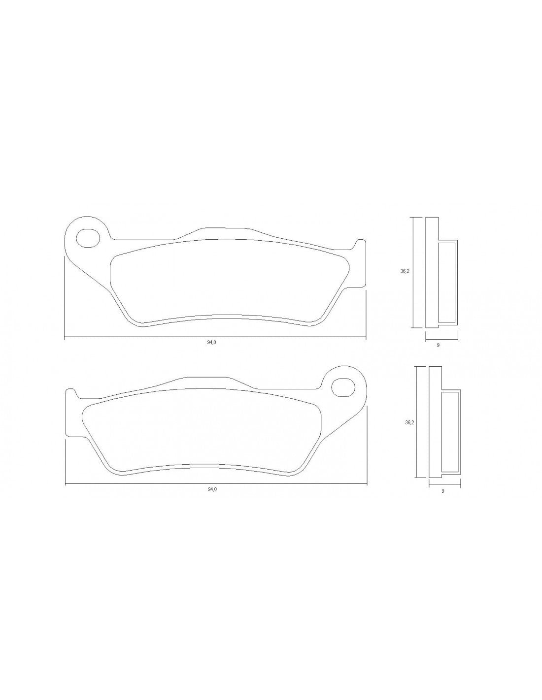 Accossato Brake Pads Kit For Motorcycle, AGPA218ST Accossato