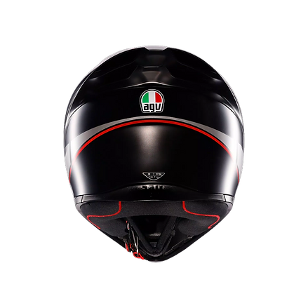 AGV K1 S HELMET - LAP MATT BLACK/GREY/RED (ISI & ECE2206) 