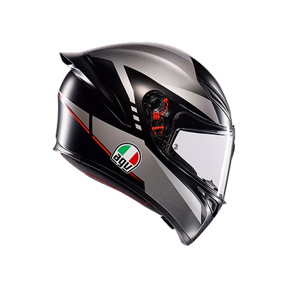 AGV K1 S HELMET - LAP MATT BLACK/GREY/RED (ISI & ECE2206) 