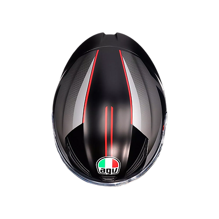 AGV K1 S HELMET - LAP MATT BLACK/GREY/RED (ISI & ECE2206) 