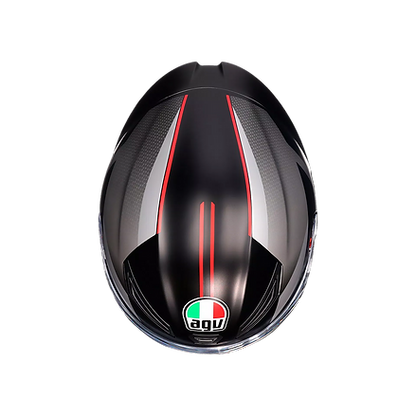 AGV K1 S HELMET - LAP MATT BLACK/GREY/RED (ISI & ECE2206) 