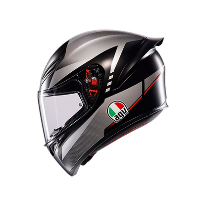 AGV K1 S HELMET - LAP MATT BLACK/GREY/RED (ISI & ECE2206) 
